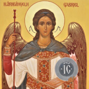 Heliga ärkeängeln Gabriel, övre raden/Pyhä ylienkeli Gabriel, ylärivi